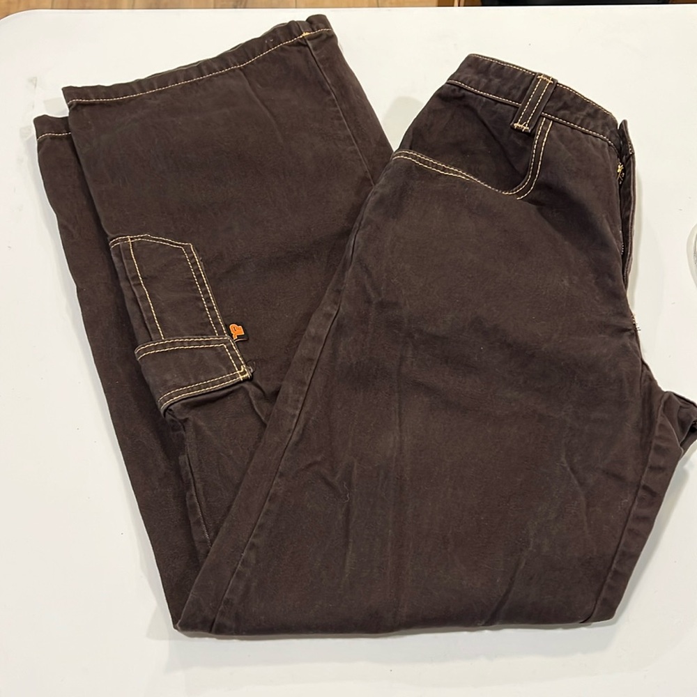 Vintage - Tagrag brown stove pipe, wide leg skater pants, 9